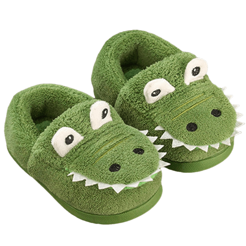 Flauschige Dinosaurier-Pantoffeln für Kleinkinder - WARM AND COZY