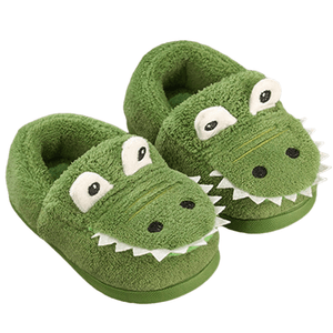 Flauschige Dinosaurier-Pantoffeln für Kleinkinder - WARM AND COZY