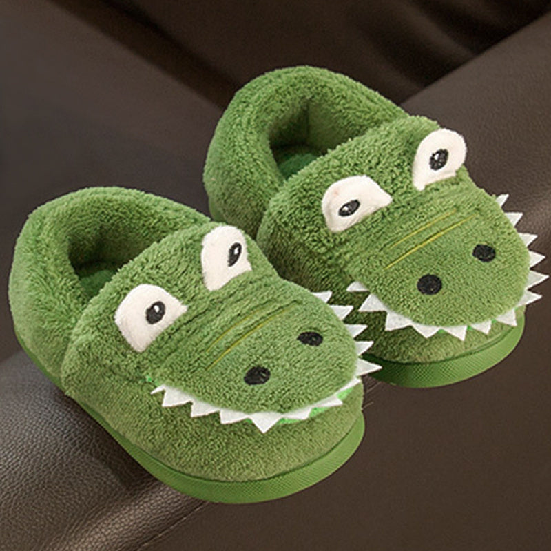 Flauschige Dinosaurier-Pantoffeln für Kleinkinder - WARM AND COZY