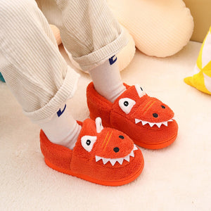 Flauschige Dinosaurier-Pantoffeln für Kleinkinder - WARM AND COZY