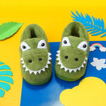 Flauschige Dinosaurier-Pantoffeln für Kleinkinder - WARM AND COZY