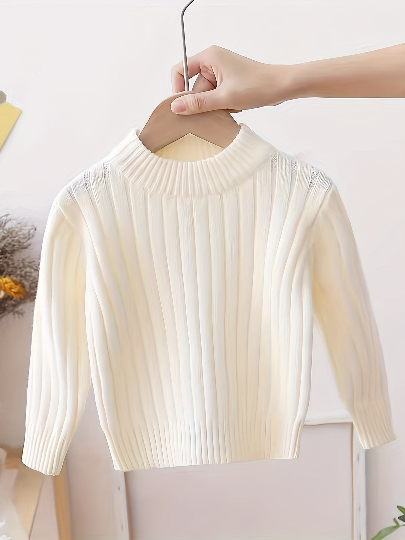 Lässiger Rollkragenpullover für Jungen und Mädchen