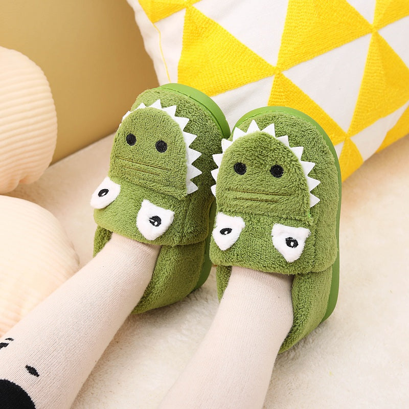 Flauschige Dinosaurier-Pantoffeln für Kleinkinder - WARM AND COZY