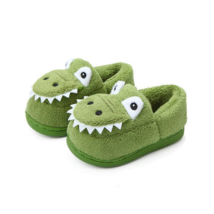 Flauschige Dinosaurier-Pantoffeln für Kleinkinder - WARM AND COZY